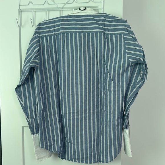 Blue Striped Men's Shirt - Picture 3 of 4